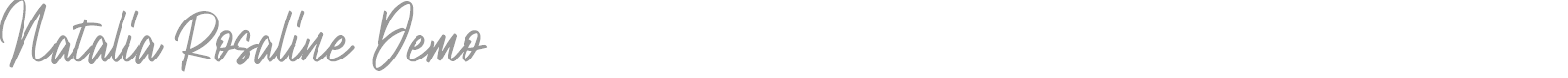 Natalia Rosaline font preview